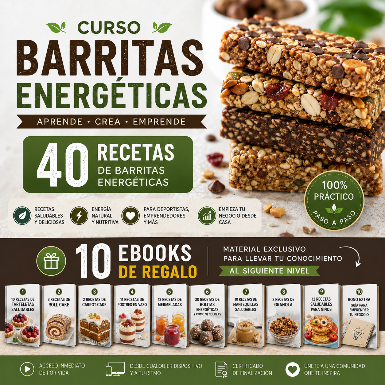 Emprende con barritas energéticas + 10 bonos de regalo. Gana hasta $900.000 por mes!!